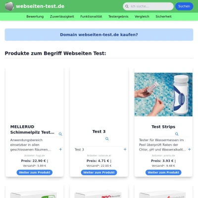 Screenshot webseiten-test.de