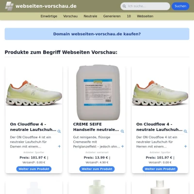 Screenshot webseiten-vorschau.de