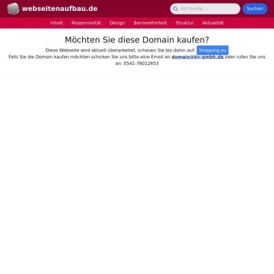 Screenshot webseitenaufbau.de