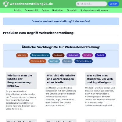 Screenshot webseitenerstellung24.de