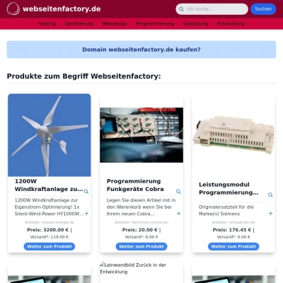 Screenshot webseitenfactory.de