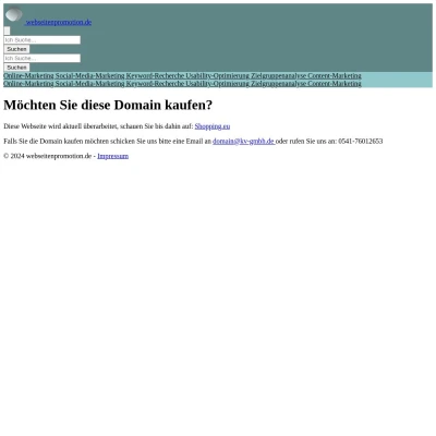 Screenshot webseitenpromotion.de