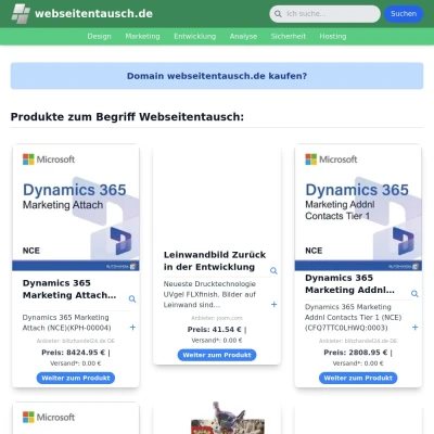 Screenshot webseitentausch.de