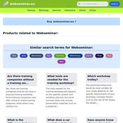 Screenshot webseminar.eu