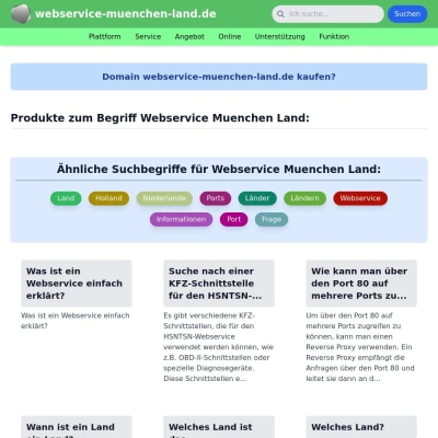 Screenshot webservice-muenchen-land.de