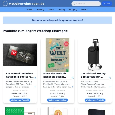 Screenshot webshop-eintragen.de