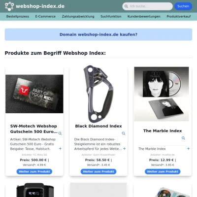 Screenshot webshop-index.de