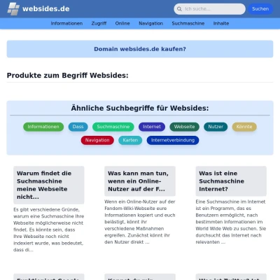 Screenshot websides.de