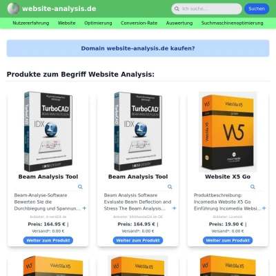 Screenshot website-analysis.de