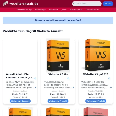 Screenshot website-anwalt.de