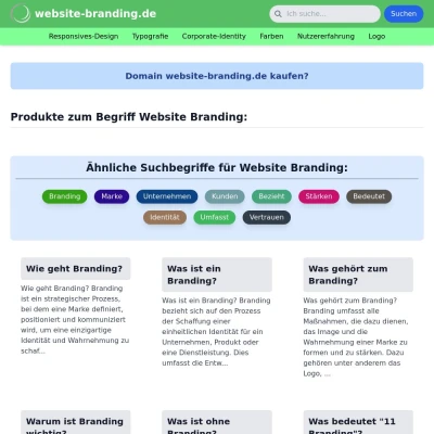 Screenshot website-branding.de