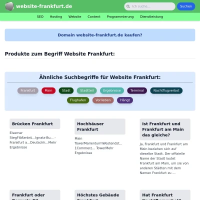 Screenshot website-frankfurt.de