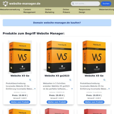 Screenshot website-manager.de