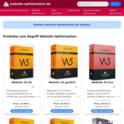 Screenshot website-optimization.de