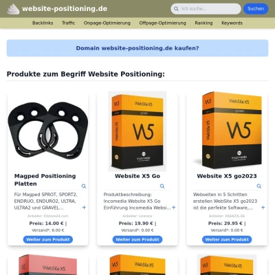 Screenshot website-positioning.de