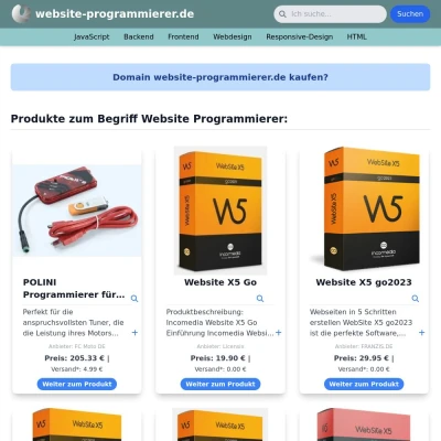 Screenshot website-programmierer.de