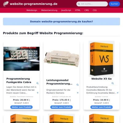 Screenshot website-programmierung.de