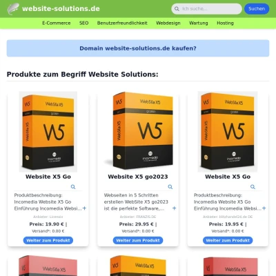 Screenshot website-solutions.de