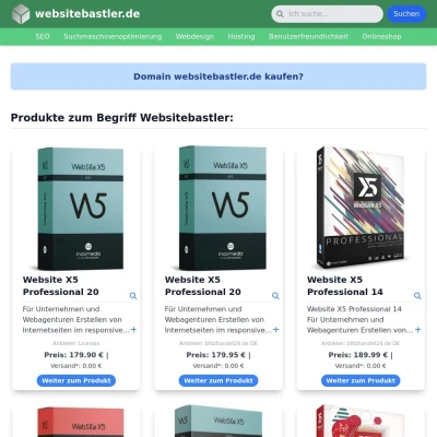 Screenshot websitebastler.de