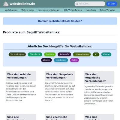 Screenshot websitelinks.de