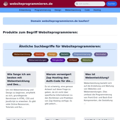 Screenshot websiteprogrammieren.de