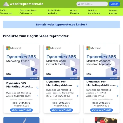 Screenshot websitepromoter.de