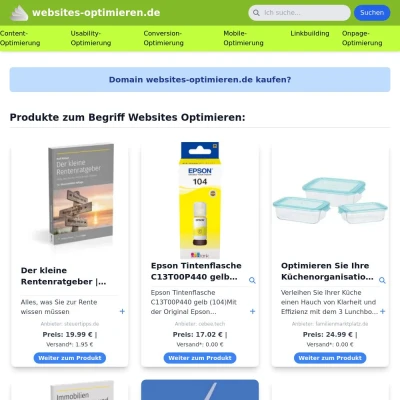 Screenshot websites-optimieren.de