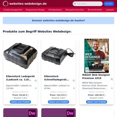 Screenshot websites-webdesign.de