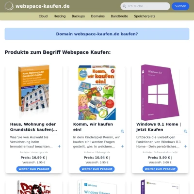 Screenshot webspace-kaufen.de