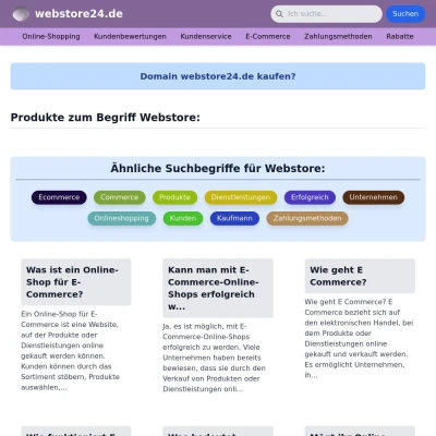 Screenshot webstore24.de