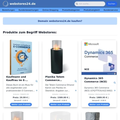 Screenshot webstores24.de