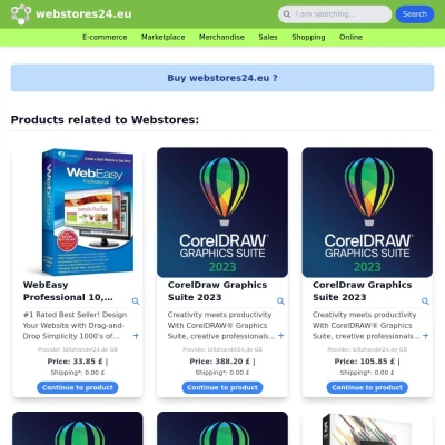 Screenshot webstores24.eu