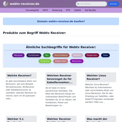 Screenshot webtv-receiver.de