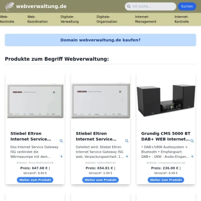 Screenshot webverwaltung.de