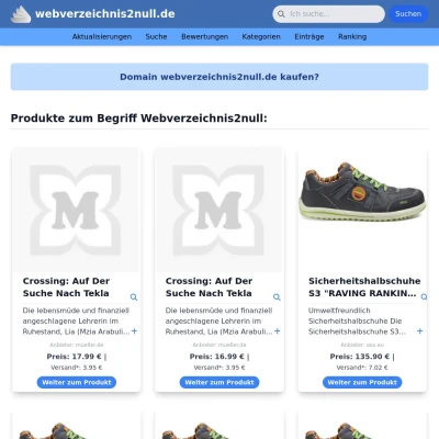 Screenshot webverzeichnis2null.de