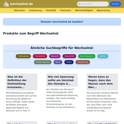 Screenshot wechselnd.de