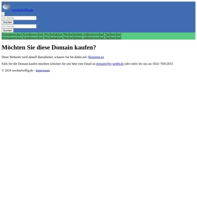 Screenshot wechselwillig.de