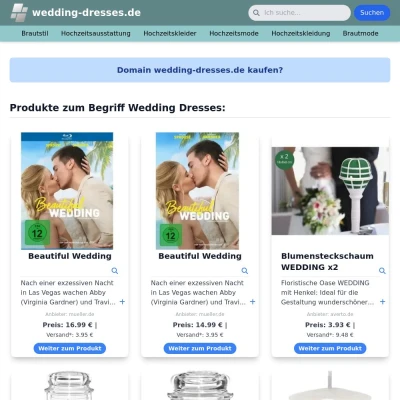 Screenshot wedding-dresses.de