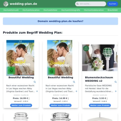 Screenshot wedding-plan.de