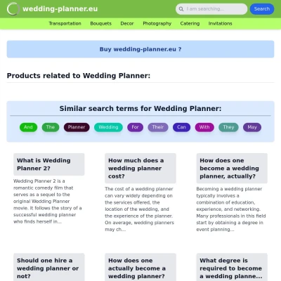 Screenshot wedding-planner.eu