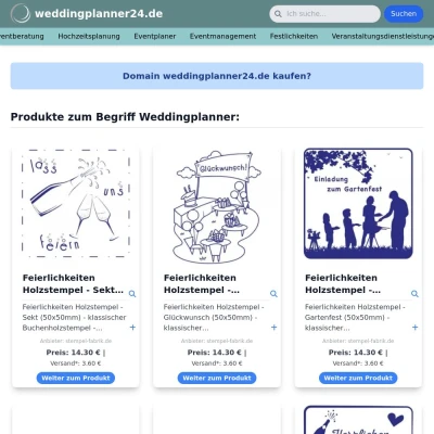Screenshot weddingplanner24.de
