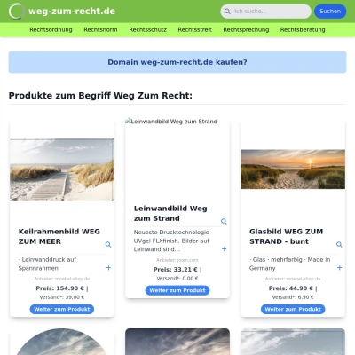 Screenshot weg-zum-recht.de