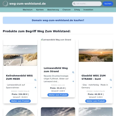 Screenshot weg-zum-wohlstand.de