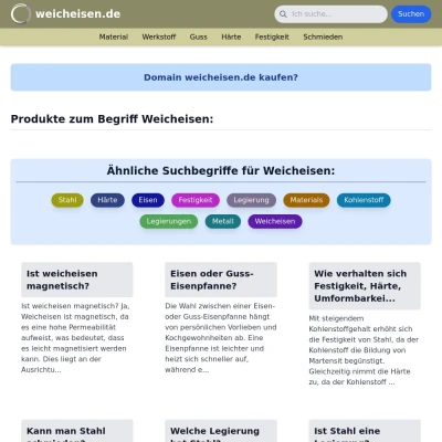 Screenshot weicheisen.de