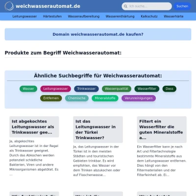 Screenshot weichwasserautomat.de