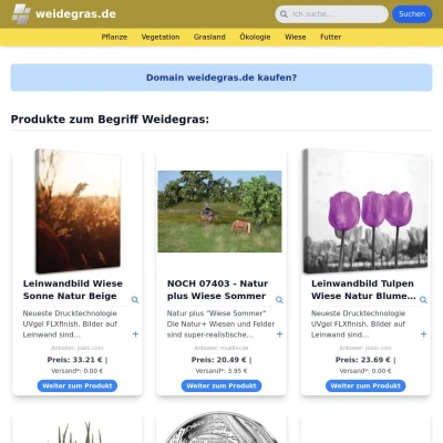 Screenshot weidegras.de