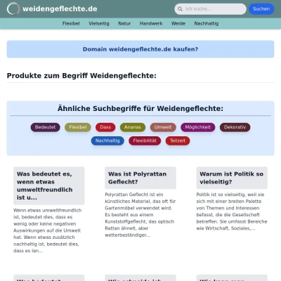 Screenshot weidengeflechte.de