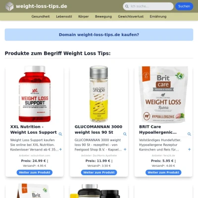 Screenshot weight-loss-tips.de