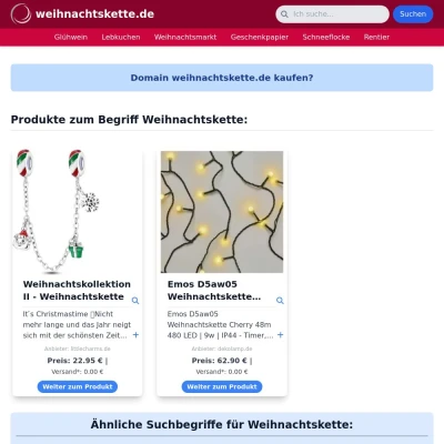 Screenshot weihnachtskette.de