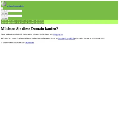 Screenshot weihnachtskonfekt.de